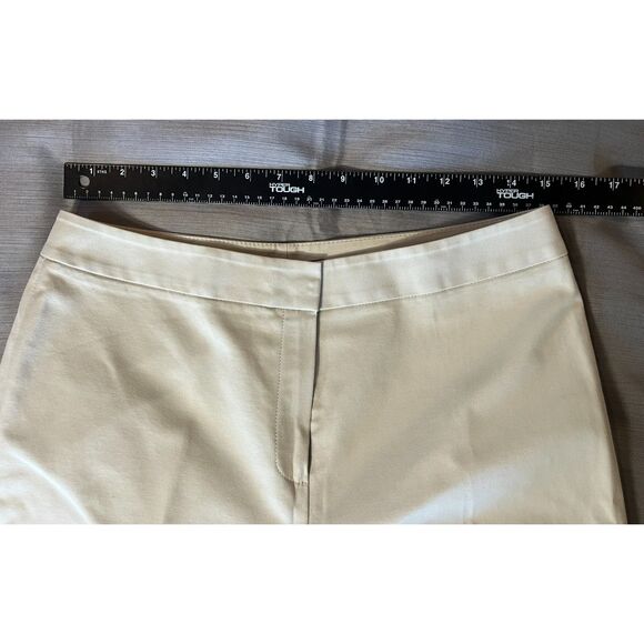 Lafayette 148 New York Khaki Menswear Women Straight Leg Pants 6 Retail $598 - Picture 7 of 10